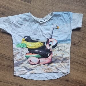 Molo Kids Beach Print T-Shirt - Size 7